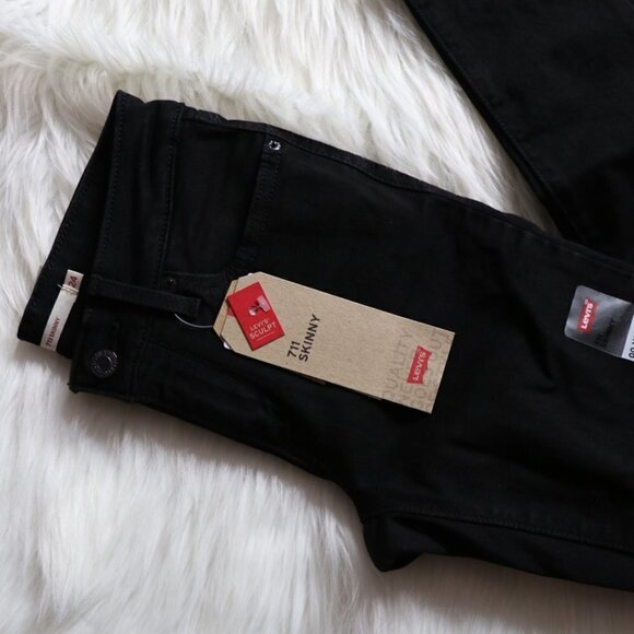 NWT Levis Jeans Black Skinny Size 24 - Picture 3 of 6
